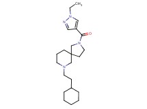7-(2-cyclohexylethyl)-2-[(1-ethyl-1H-pyrazol-4-yl)carbonyl]-2,7-diazaspiro[4.5]decane