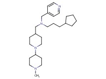 (3-cyclopentylpropyl)[(1'-methyl-1,4'-bipiperidin-4-yl)methyl](4-pyridinylmethyl)amine
