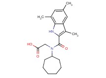 N-cycloheptyl-N-[(3,5,7-trimethyl-1H-indol-2-yl)carbonyl]glycine