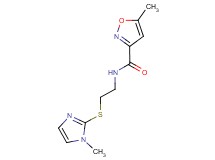 5-methyl-N-{2-[(1-methyl-1H-imidazol-2-yl)thio]ethyl}-3-isoxazolecarboxamide trifluoroacetate