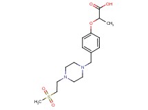2-[4-({4-[2-(methylsulfonyl)ethyl]piperazin-1-yl}methyl)phenoxy]propanoic acid