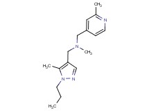N-methyl-1-(5-methyl-1-propyl-1H-pyrazol-4-yl)-N-[(2-methylpyridin-4-yl)methyl]methanamine