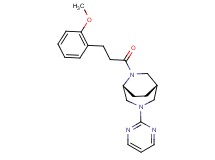 (1S*,5R*)-6-[3-(2-methoxyphenyl)propanoyl]-3-(2-pyrimidinyl)-3,6-diazabicyclo[3.2.2]nonane