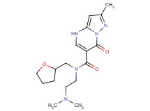 N-[2-(dimethylamino)ethyl]-2-methyl-7-oxo-N-(tetrahydrofuran-2-ylmethyl)-4,7-dihydropyrazolo[1,5-a]pyrimidine-6-carboxamide