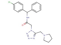 N-[(4-chlorophenyl)(phenyl)methyl]-2-[5-(1-pyrrolidinylmethyl)-1H-tetrazol-1-yl]acetamide