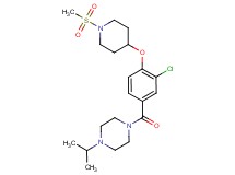 1-(3-chloro-4-{[1-(methylsulfonyl)-4-piperidinyl]oxy}benzoyl)-4-isopropylpiperazine