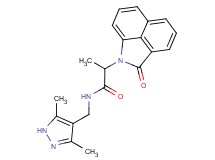 N-[(3,5-dimethyl-1H-pyrazol-4-yl)methyl]-2-(2-oxobenzo[cd]indol-1(2H)-yl)propanamide