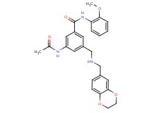 3-(acetylamino)-5-{[(2,3-dihydro-1,4-benzodioxin-6-ylmethyl)amino]methyl}-N-(2-methoxyphenyl)benzamide