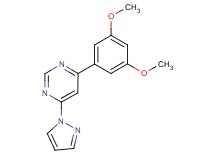 4-(3,5-dimethoxyphenyl)-6-(1H-pyrazol-1-yl)pyrimidine