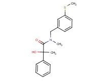 2-hydroxy-N-methyl-N-[3-(methylthio)benzyl]-2-phenylpropanamide
