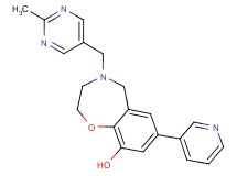4-[(2-methylpyrimidin-5-yl)methyl]-7-pyridin-3-yl-2,3,4,5-tetrahydro-1,4-benzoxazepin-9-ol