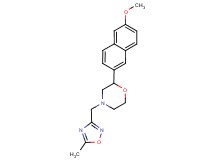 2-(6-methoxy-2-naphthyl)-4-[(5-methyl-1,2,4-oxadiazol-3-yl)methyl]morpholine