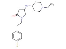 4-[(1-ethyl-4-piperidinyl)amino]-1-[2-(4-fluorophenyl)ethyl]-2-pyrrolidinone