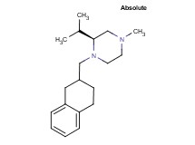 (2S)-2-isopropyl-4-methyl-1-(1,2,3,4-tetrahydro-2-naphthalenylmethyl)piperazine bis(trifluoroacetate)