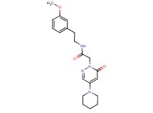 N-[2-(3-methoxyphenyl)ethyl]-2-[6-oxo-4-(1-piperidinyl)-1(6H)-pyridazinyl]acetamide