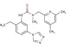 N-[(4,6-dimethylpyridin-2-yl)methyl]-N'-[2-ethyl-5-(4H-1,2,4-triazol-4-yl)phenyl]-N-methylurea