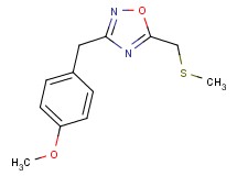3-(4-methoxybenzyl)-5-[(methylthio)methyl]-1,2,4-oxadiazole