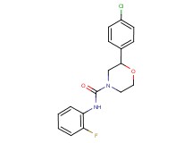 2-(4-chlorophenyl)-N-(2-fluorophenyl)morpholine-4-carboxamide