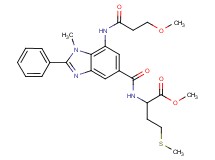 methyl N-({7-[(3-methoxypropanoyl)amino]-1-methyl-2-phenyl-1H-benzimidazol-5-yl}carbonyl)methioninate