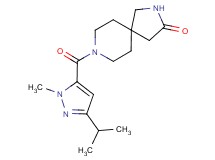 8-[(3-isopropyl-1-methyl-1H-pyrazol-5-yl)carbonyl]-2,8-diazaspiro[4.5]decan-3-one