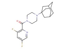 1-(1-adamantyl)-4-[(3,5-difluoro-2-pyridinyl)carbonyl]piperazine