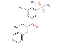 3-(aminosulfonyl)-N-ethyl-4,5-dimethyl-N-(pyridin-4-ylmethyl)benzamide