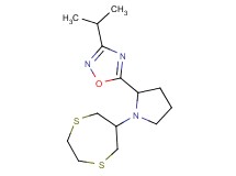 5-[1-(1,4-dithiepan-6-yl)pyrrolidin-2-yl]-3-isopropyl-1,2,4-oxadiazole