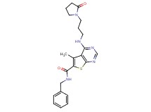 N-benzyl-5-methyl-4-{[3-(2-oxo-1-pyrrolidinyl)propyl]amino}thieno[2,3-d]pyrimidine-6-carboxamide