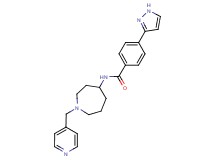 4-(1H-pyrazol-3-yl)-N-[1-(4-pyridinylmethyl)-4-azepanyl]benzamide