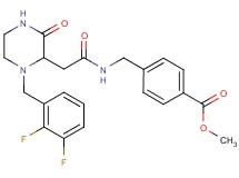 methyl 4-[({[1-(2,3-difluorobenzyl)-3-oxo-2-piperazinyl]acetyl}amino)methyl]benzoate