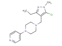 1-[(5-chloro-3-ethyl-1-methyl-1H-pyrazol-4-yl)methyl]-4-pyridin-4-ylpiperazine