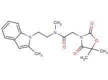 2-(5,5-dimethyl-2,4-dioxo-1,3-oxazolidin-3-yl)-N-methyl-N-[2-(2-methyl-1H-indol-1-yl)ethyl]acetamide