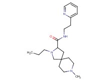 8-methyl-2-propyl-N-[2-(2-pyridinyl)ethyl]-2,8-diazaspiro[4.5]decane-3-carboxamide