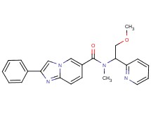 N-(2-methoxy-1-pyridin-2-ylethyl)-N-methyl-2-phenylimidazo[1,2-a]pyridine-6-carboxamide