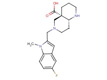 (4aS*,8aR*)-6-[(5-fluoro-1-methyl-1H-indol-2-yl)methyl]octahydro-1,6-naphthyridine-4a(2H)-carboxylic acid