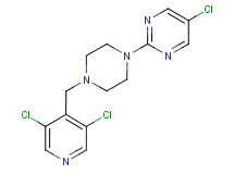 5-chloro-2-{4-[(3,5-dichloropyridin-4-yl)methyl]piperazin-1-yl}pyrimidine