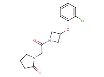 1-{2-[3-(2-chlorophenoxy)-1-azetidinyl]-2-oxoethyl}-2-pyrrolidinone