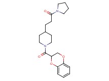 1-(2,3-dihydro-1,4-benzodioxin-2-ylcarbonyl)-4-[3-oxo-3-(1-pyrrolidinyl)propyl]piperidine
