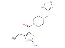 4-ethyl-5-{[4-(4H-1,2,4-triazol-3-ylmethyl)piperazin-1-yl]carbonyl}-1,3-thiazol-2-amine