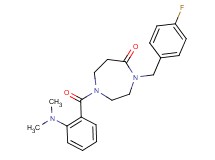 1-[2-(dimethylamino)benzoyl]-4-(4-fluorobenzyl)-1,4-diazepan-5-one