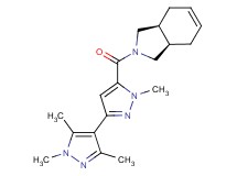 5-[(3aR*,7aS*)-1,3,3a,4,7,7a-hexahydro-2H-isoindol-2-ylcarbonyl]-1,1',3',5'-tetramethyl-1H,1'H-3,4'-bipyrazole