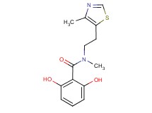 2,6-dihydroxy-N-methyl-N-[2-(4-methyl-1,3-thiazol-5-yl)ethyl]benzamide