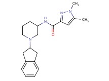 N-[1-(2,3-dihydro-1H-inden-2-yl)-3-piperidinyl]-1,5-dimethyl-1H-pyrazole-3-carboxamide