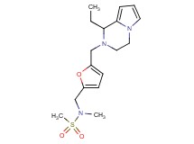 N-({5-[(1-ethyl-3,4-dihydropyrrolo[1,2-a]pyrazin-2(1H)-yl)methyl]-2-furyl}methyl)-N-methylmethanesulfonamide