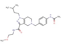 5-[4-(acetylamino)benzyl]-N-(2-methoxyethyl)-1-(3-methylbutyl)-4,5,6,7-tetrahydro-1H-pyrazolo[4,3-c]pyridine-3-carboxamide
