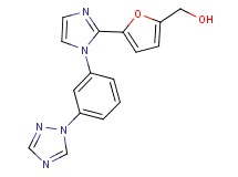 (5-{1-[3-(1H-1,2,4-triazol-1-yl)phenyl]-1H-imidazol-2-yl}-2-furyl)methanol