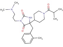 3-[3-(dimethylamino)propyl]-5-(1-isobutyryl-4-piperidinyl)-5-(2-methylbenzyl)-2,4-imidazolidinedione
