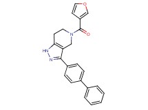 3-biphenyl-4-yl-5-(3-furoyl)-4,5,6,7-tetrahydro-1H-pyrazolo[4,3-c]pyridine