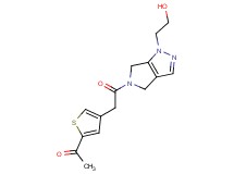 1-(4-{2-[1-(2-hydroxyethyl)-4,6-dihydropyrrolo[3,4-c]pyrazol-5(1H)-yl]-2-oxoethyl}-2-thienyl)ethanone
