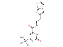 6-tert-butyl-N-(2-imidazo[2,1-b][1,3]thiazol-6-ylethyl)-2-oxo-2,3-dihydropyrimidine-4-carboxamide